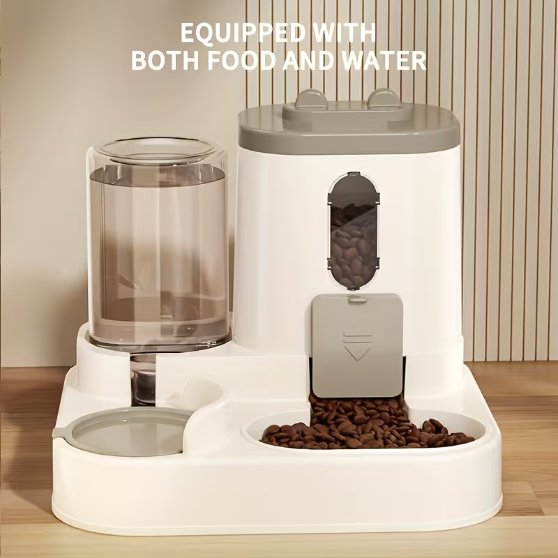 Cat feeder 2 in 1 quantitave feeding to - petproducts