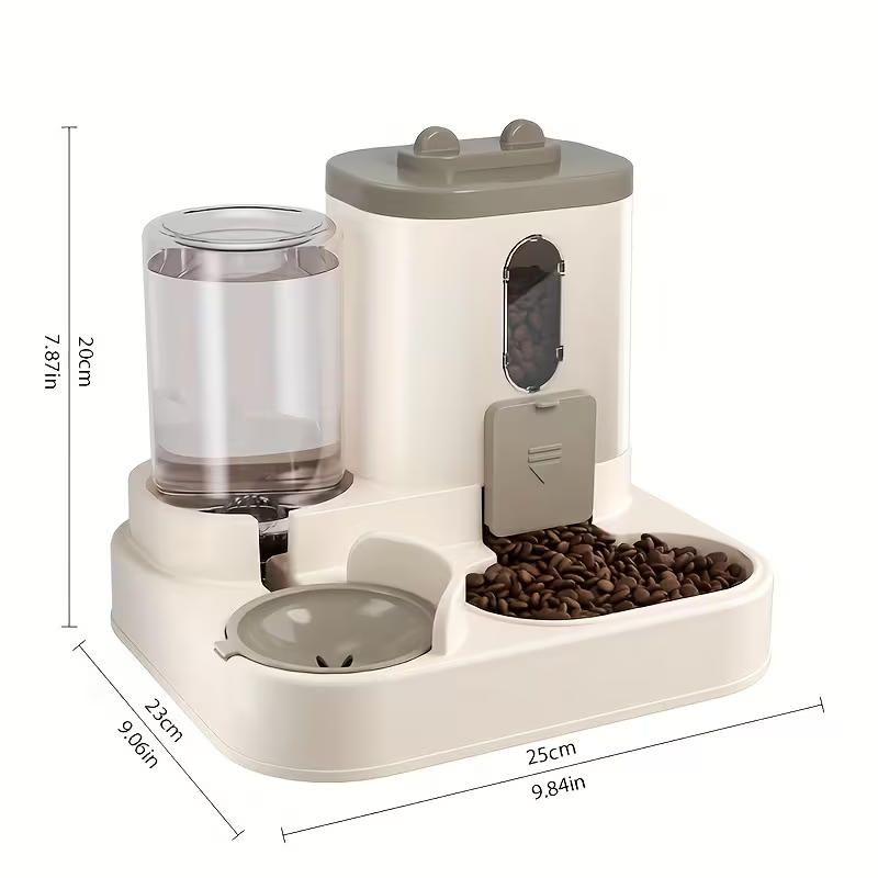 Cat feeder 2 in 1 quantitave feeding to - petproducts