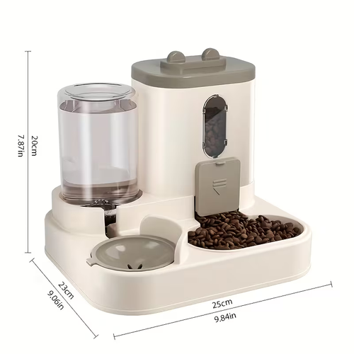 Cat feeder 2 in 1 quantitave feeding to - petproducts